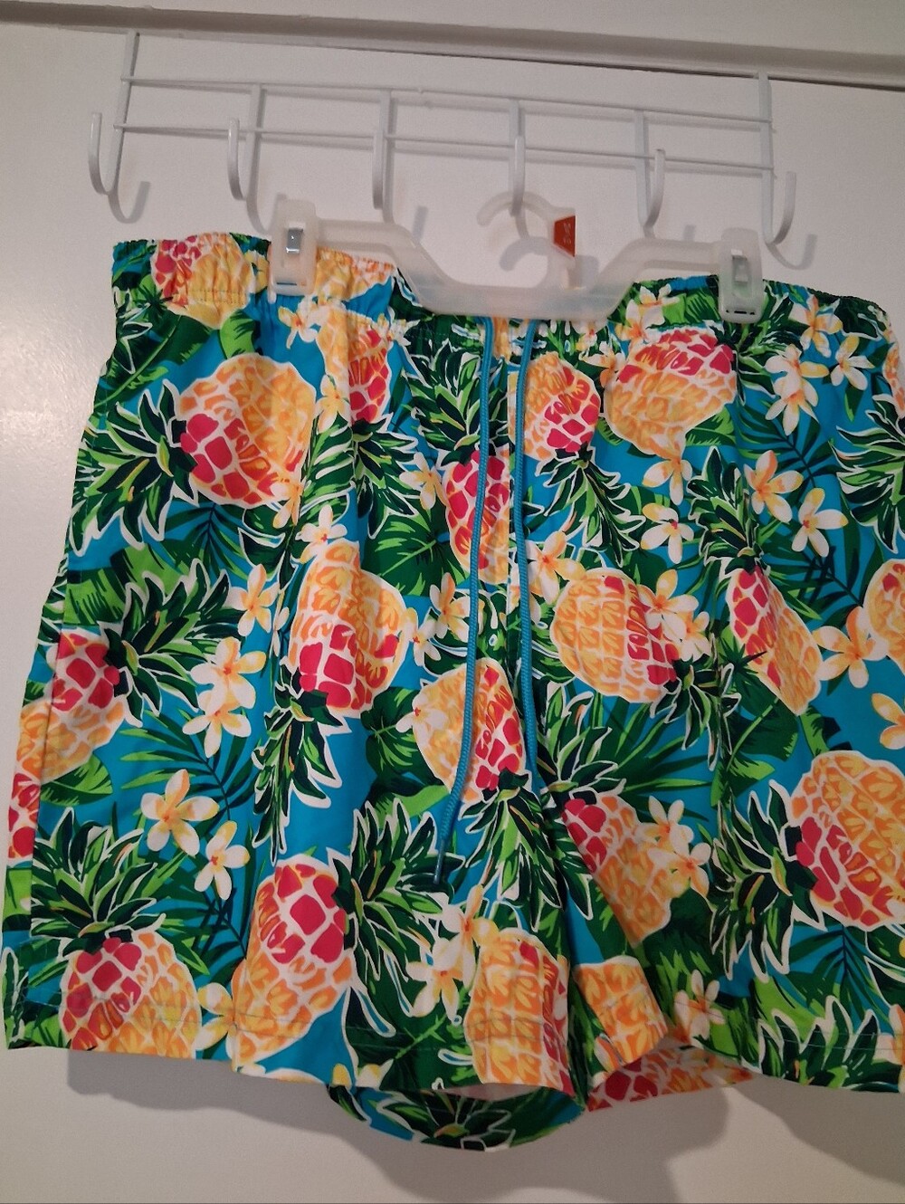 George Tropical Floral Swim Shorts in Teal, Green, Yellow